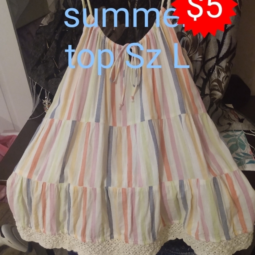 Striped Multicolor Women's Top